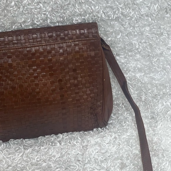 Fendi Brown Woven Leather Shoulder Bag - Picture 6 of 15